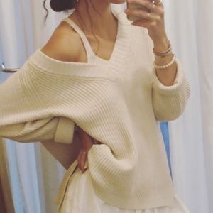 Oversized cream sweater